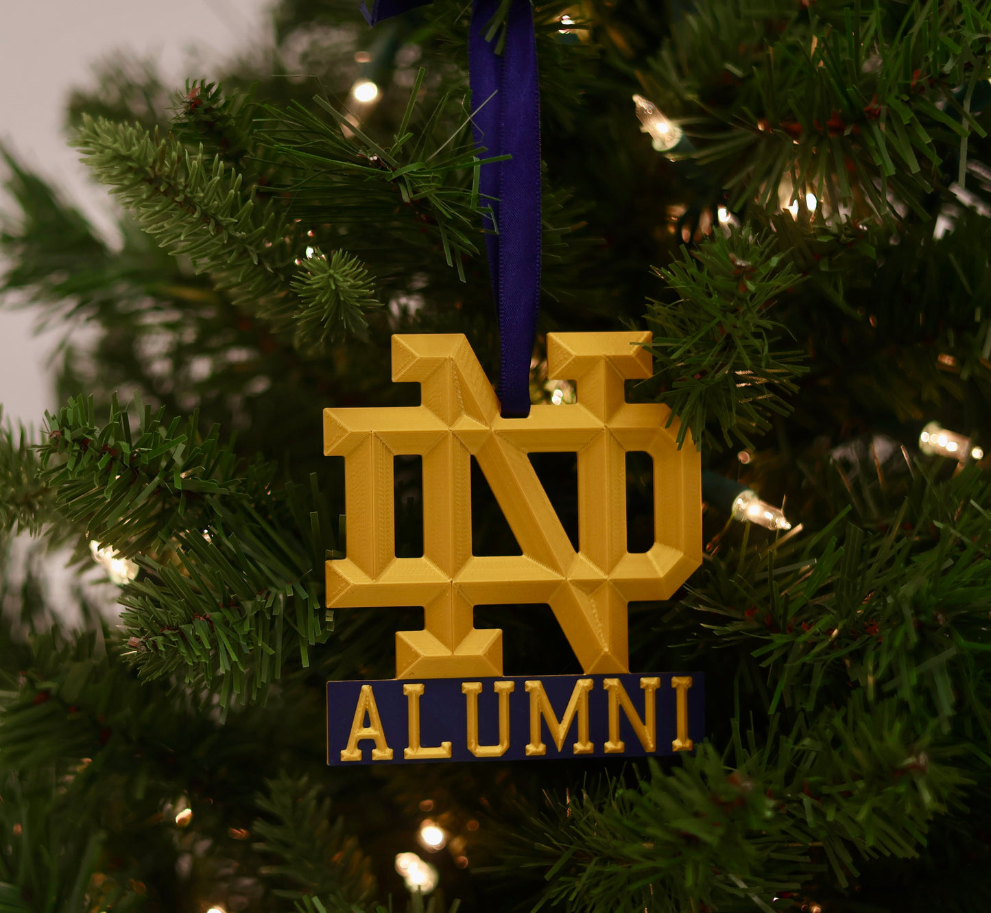 ND Monogram "Alumni" Ornament