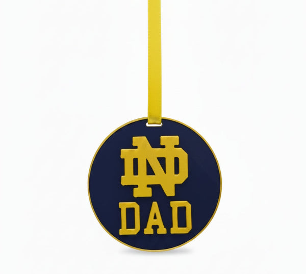 ND Round "Dad" Ornament