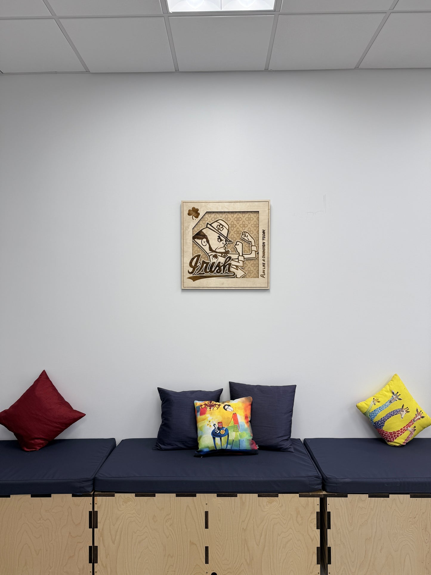 “Notre Dame” Wooden Wall Art (25" x 25")