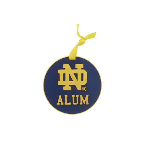 ND Alumni Ornament (Round Style)