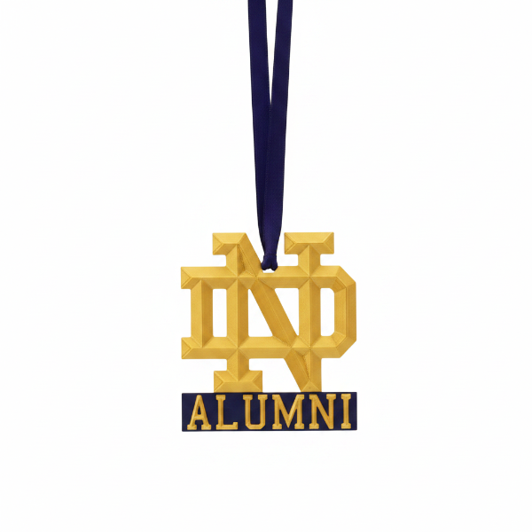 ND Monogram "Alumni" Ornament