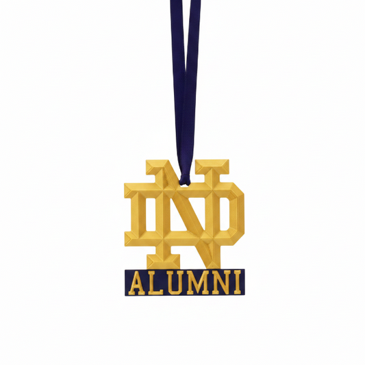 ND Monogram "Alumni" Ornament