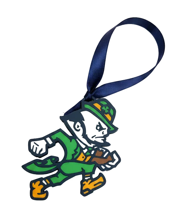 ND Football Leprechaun Ornament