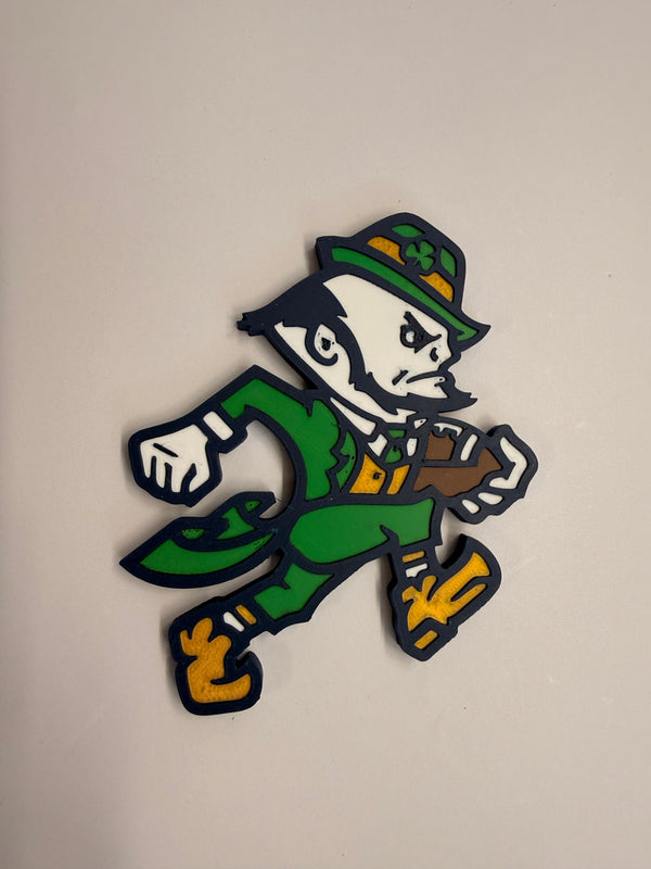 ND Football Leprechaun Magnet