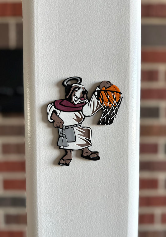 Holy Cross College Basil Basketball Magnet