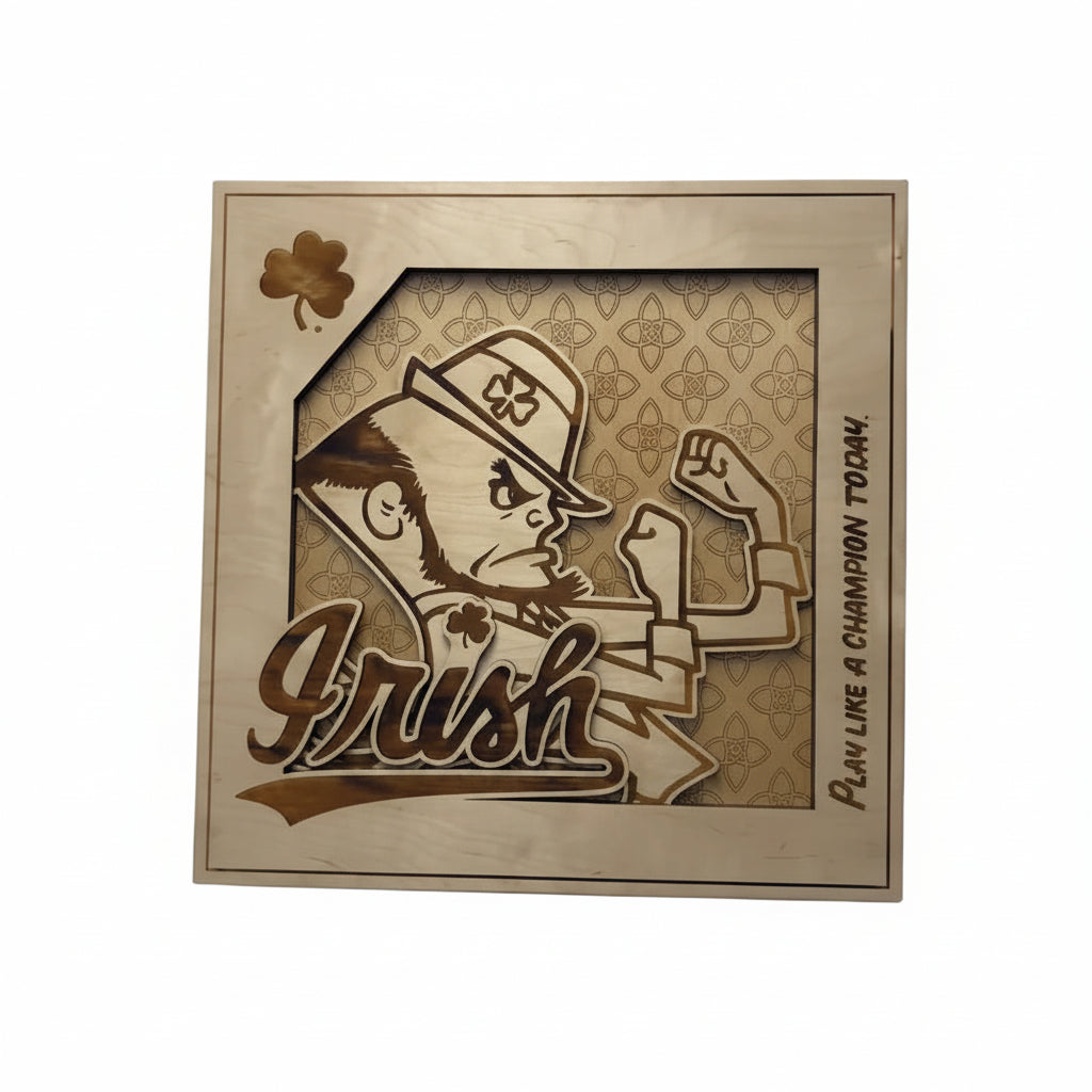 “Notre Dame” Wooden Wall Art (25" x 25")