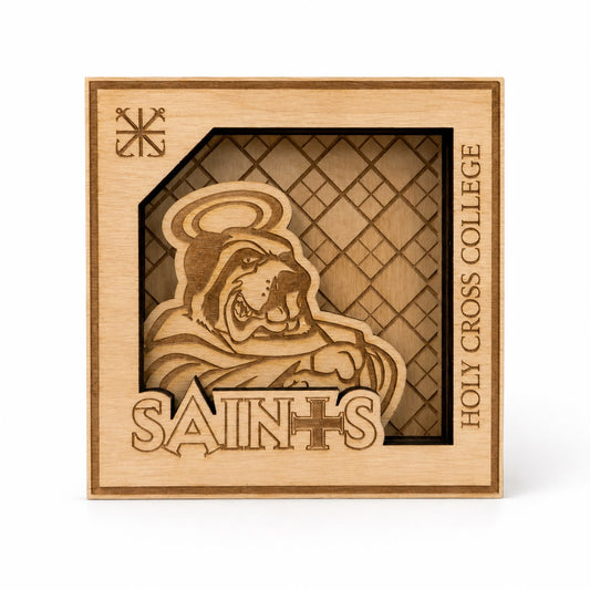 “The Basil” Wooden Desk Plaque (5" x 5")